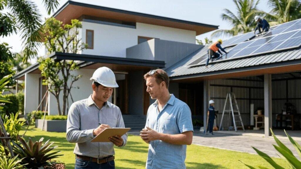 High-performance solar battery storage system installed in a home in Thailand providing reliable renewable energy storage and lower electricity bills.